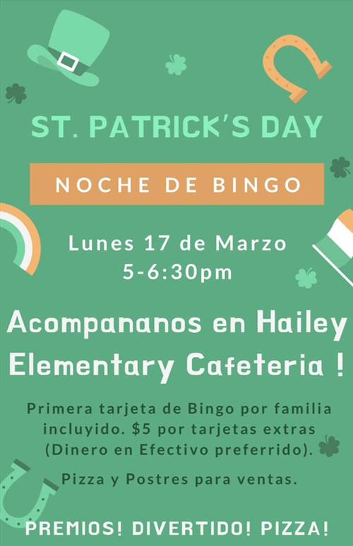 PTA SP Bingo Night